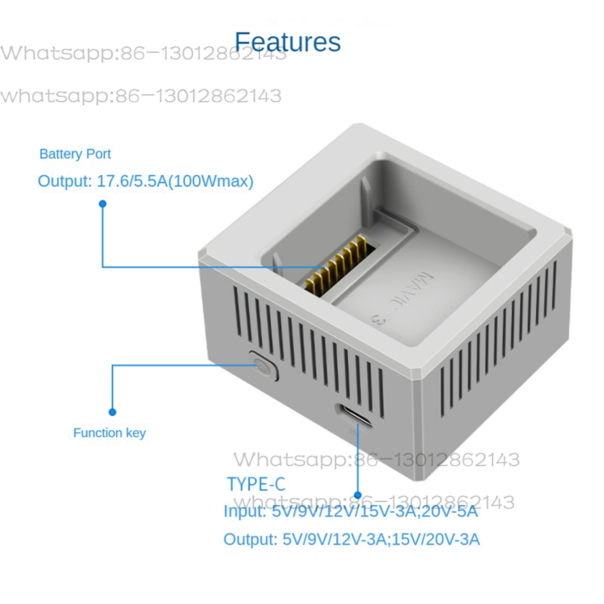 Drone Charging Hub - A51I For 3/3 Pro Battery Charger