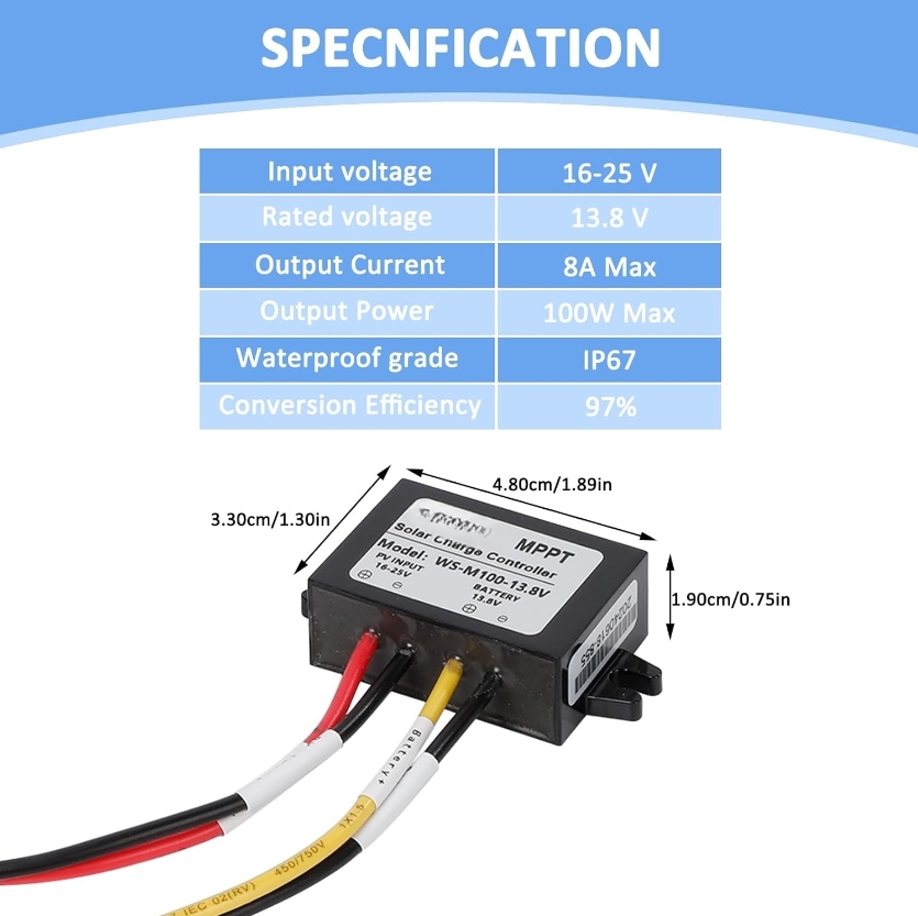 100W For MPPT 1* Solar Charge  - đánh giá và giá Drone Solar Charger